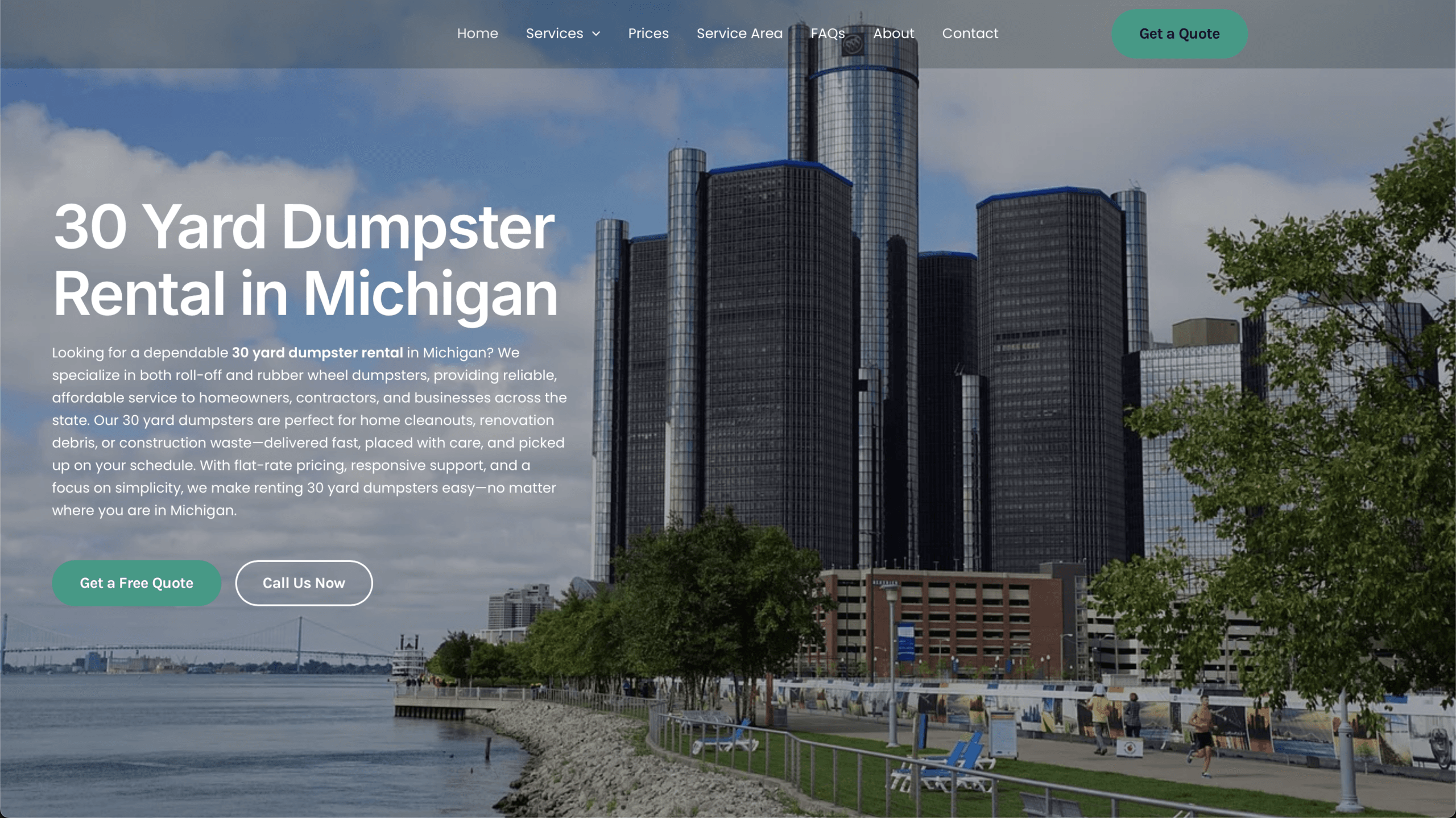 30 yard dumpster rental