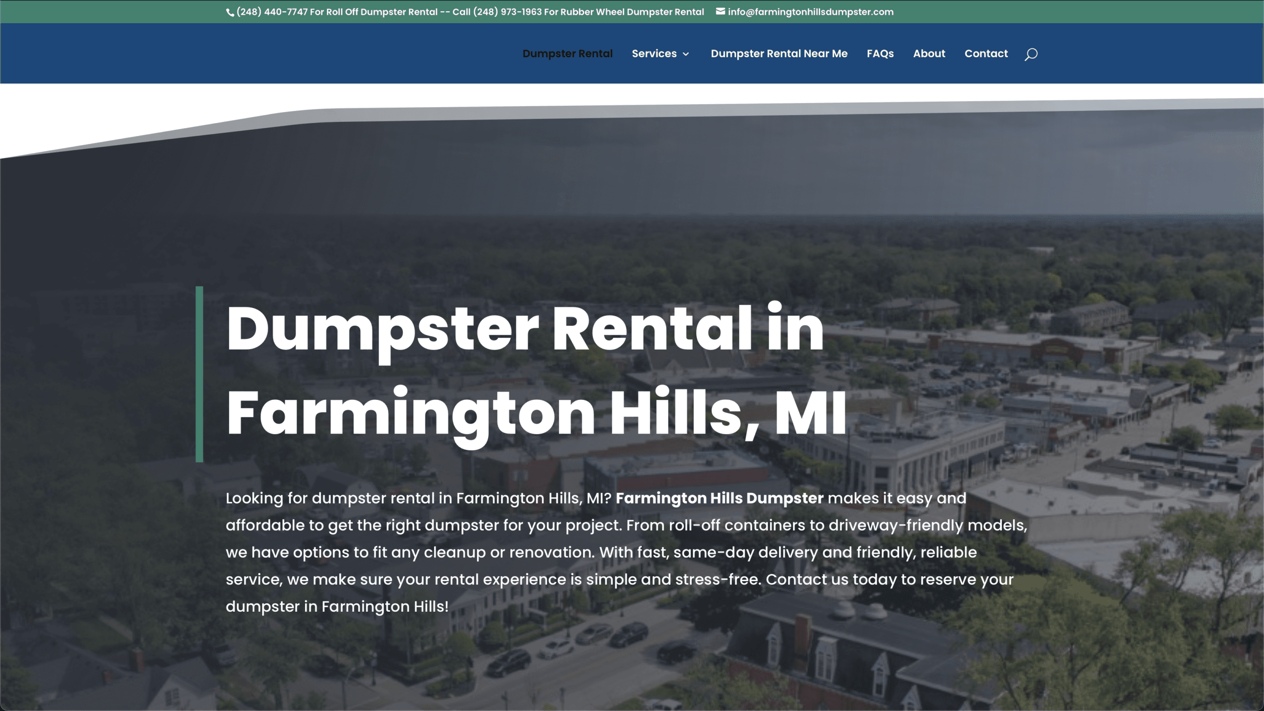 farmington hills dumpster